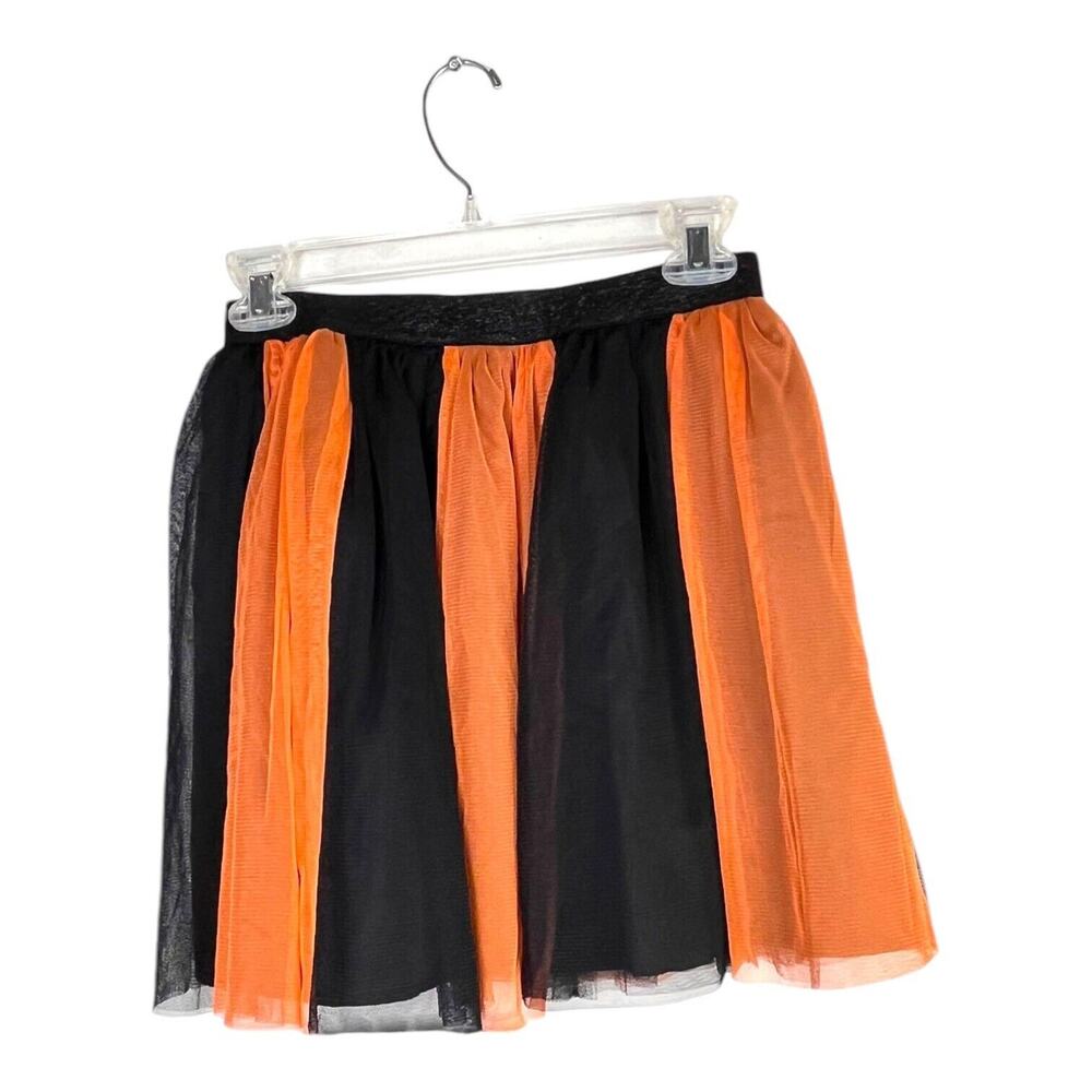 Cat & Jack Girls Halloween Skirt costume Tutu Black Orange Sz‎ XL(14/16) NWT